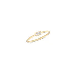 Single Baguette Diamond Ring