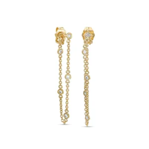 Diamond Chain Earrings