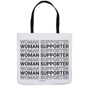 WOMAN SUPPORTER TOTE BAG