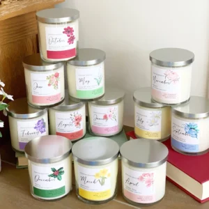 Birth Flower Candles Collection – Mothers Day Gift