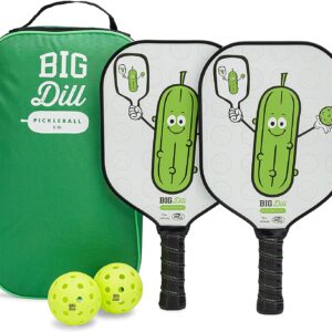 Infinity Fiberglass Pickleball Paddles Set With 2 Paddles, 2 Pickleballs, Bag & Covers – USA Pickleball Approved