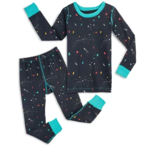 100% Organic Cotton Long Sleeve Pajamas for Kids